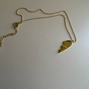 Uncommon James Mini Charm Half Heart Necklace Gold